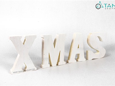 Bỗ chữ XMAS trắng